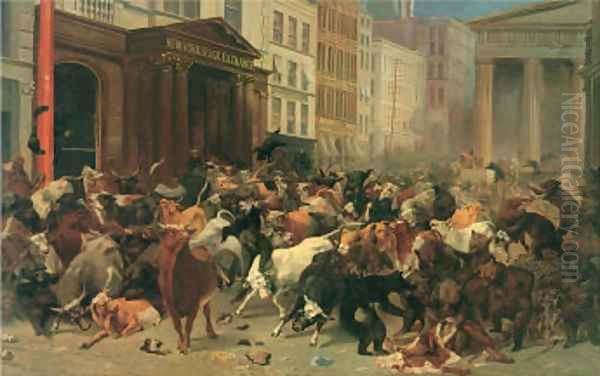 The Bulls And The Bears In The Market Oil Painting by William Holbrook Beard