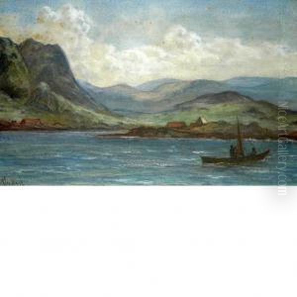 Boating And Crashing Waves Oil Painting by Alexander Wust