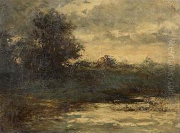 Water Landscape Oil Painting by Alexander Wust