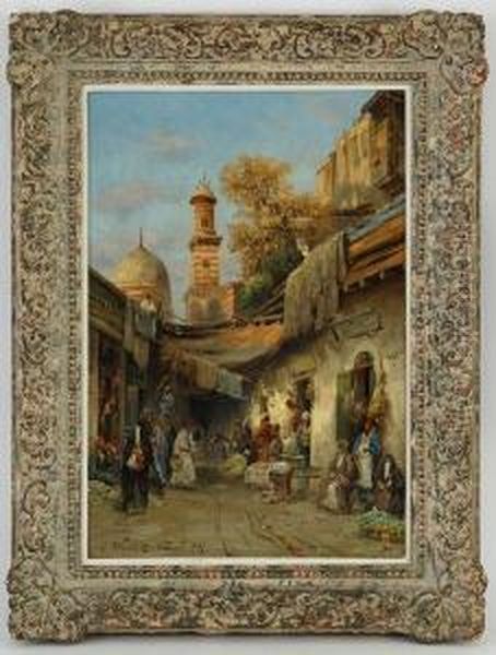 Ruelle Du Caire Oil Painting by Carl Wuttke