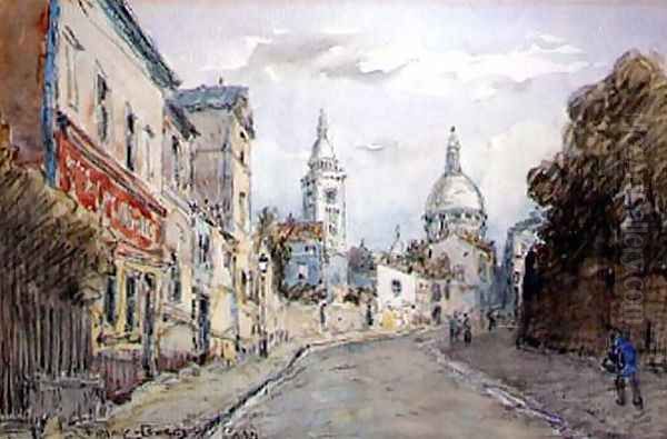 Paris Street Scene Oil Painting by Frank Myers Boggs