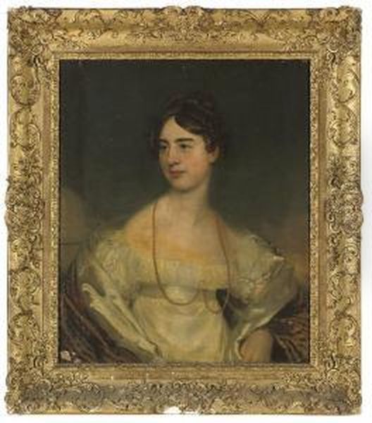 Portrait Of A Lady Oil Painting by Henry Wyatt