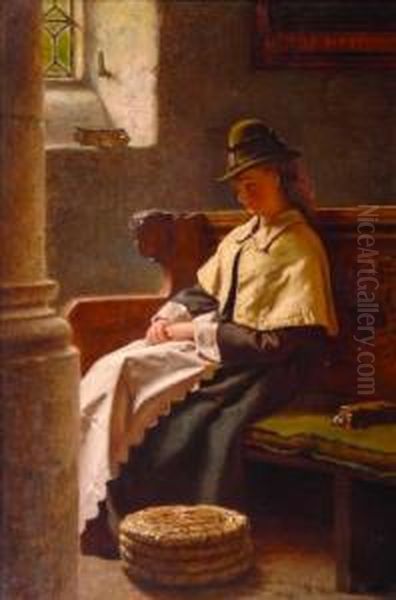 Sunday Morning Oil Painting by Francis John Wyburd