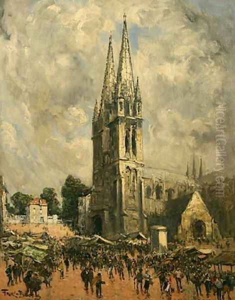 Eglise en Normandie Oil Painting by Frank Myers Boggs