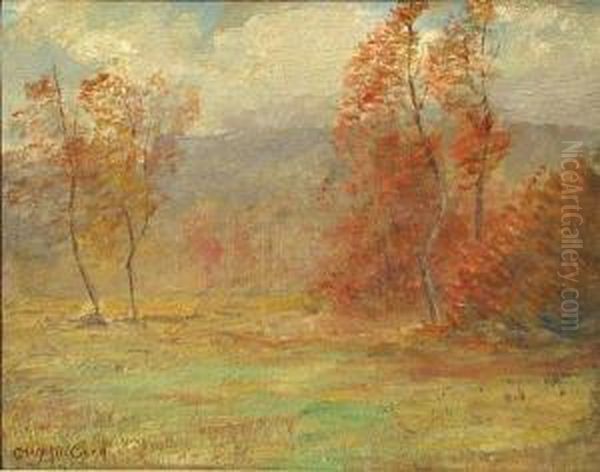 Autumn Landscape Oil Painting by Charles William Wyllie