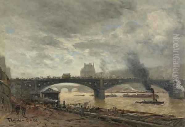 Pont du Carrousel Oil Painting by Frank Myers Boggs