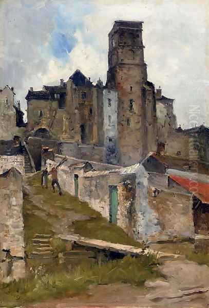 Ruelle de Village Oil Painting by Frank Myers Boggs