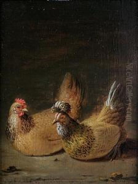 Decorative Fowl Oil Painting by Dirck Wyntrack