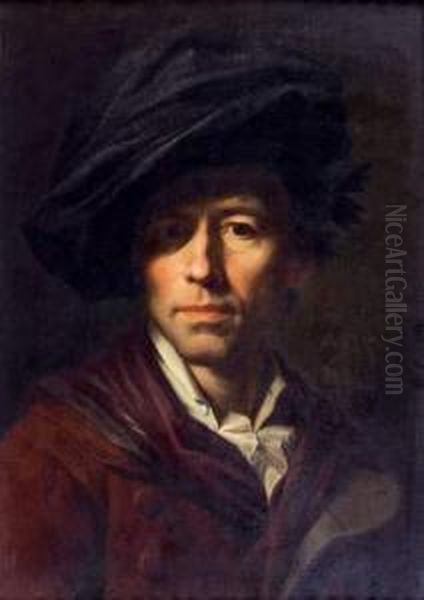 Autoportrait De L'artiste Oil Painting by Johann Melchior J. Wyrsch