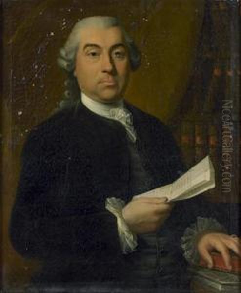 Portrait De Monsieur Etienne-joseph Coulon Oil Painting by Johann Melchior J. Wyrsch