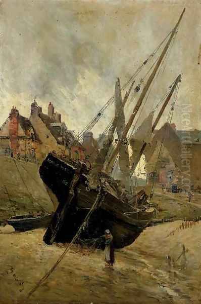 The Old Pollet Oil Painting by Frank Myers Boggs