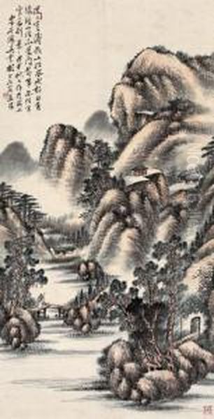 Landscape Oil Painting by Wu Xian