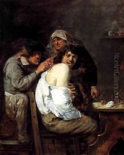 The Back Operation Oil Painting by Adriaen Brouwer