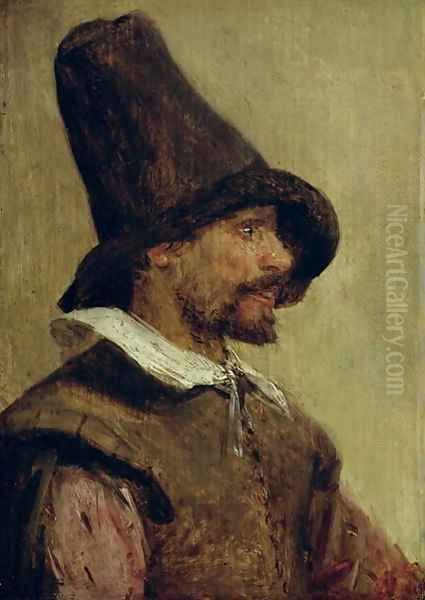 Portrait of a Man Oil Painting by Adriaen Brouwer