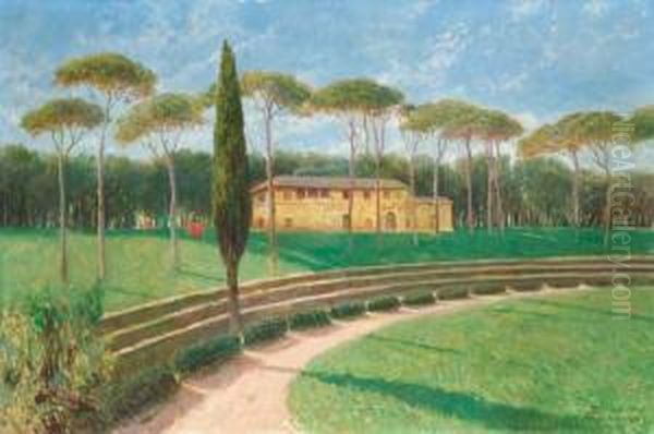 Piazza Di Siena Oil Painting by Bruno Ximenes