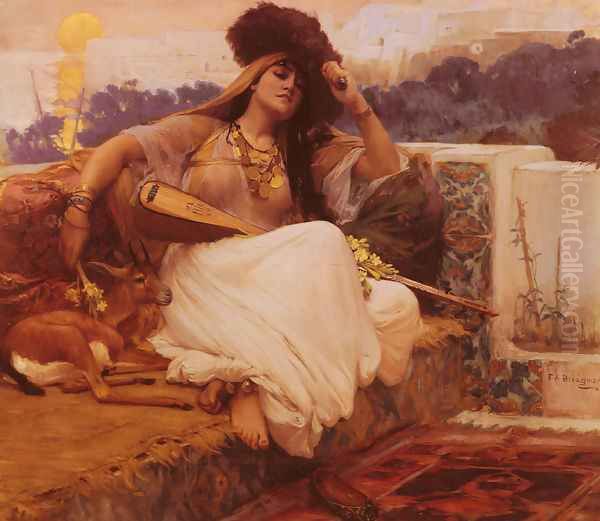 L Indolence Oil Painting by Frederick Arthur Bridgman