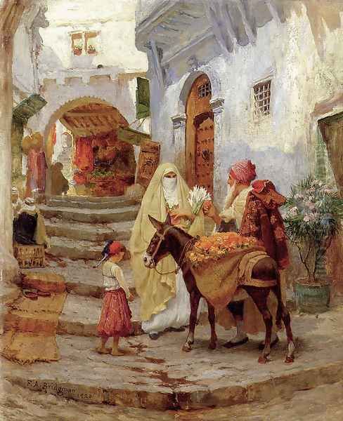 The Orange Seller Oil Painting by Frederick Arthur Bridgman