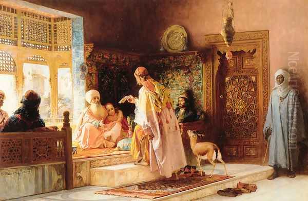 The Messenger Oil Painting by Frederick Arthur Bridgman