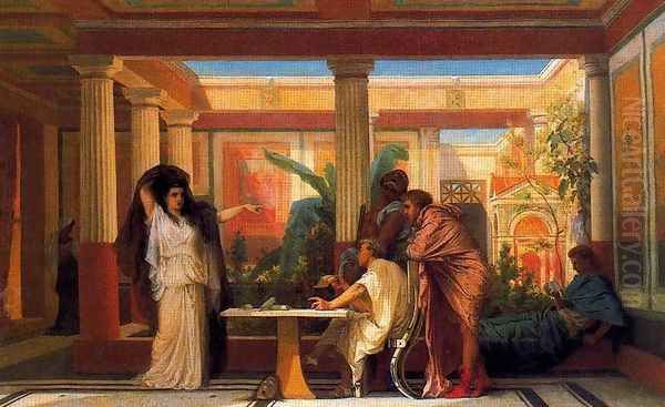 The Rehearsal in the House of the Tragic Poet Oil Painting by Gustave Clarence Rodolphe Boulanger