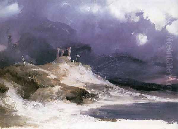 Galgenberg Oil Painting by Karl Blechen