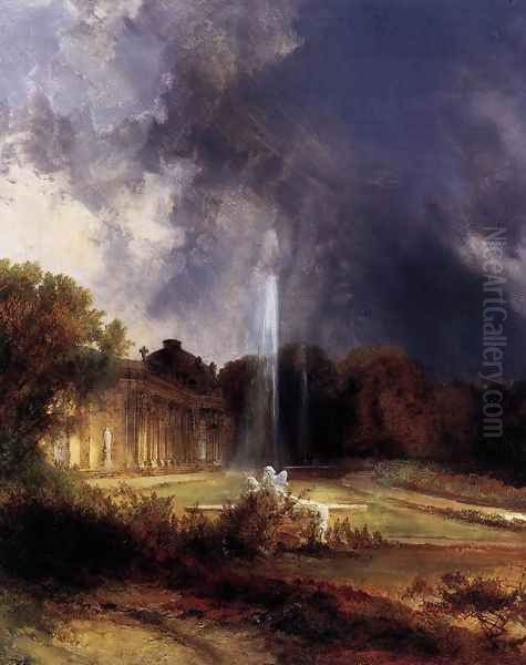 Sanssouci Palace Oil Painting by Karl Blechen