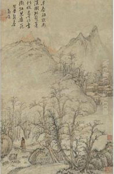 Early Spring Landscape Oil Painting by Gao Yan