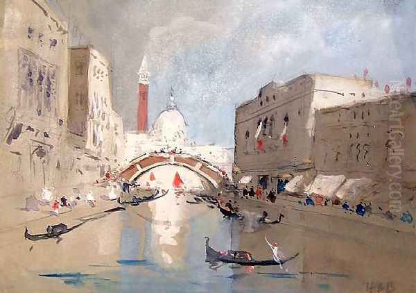 Canale del Pietro Oil Painting by Hercules Brabazon Brabazon