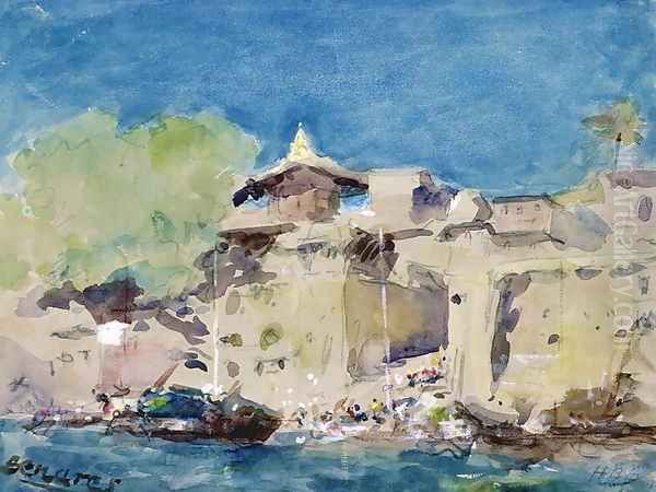 Benares Oil Painting by Hercules Brabazon Brabazon