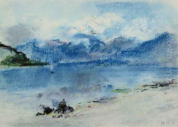 Lake Maggiore, (2) Oil Painting by Hercules Brabazon Brabazon