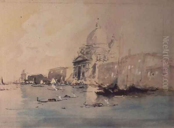 La Salute, Venice Oil Painting by Hercules Brabazon Brabazon