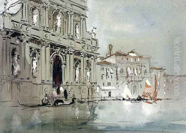 Santa Maria del Giglio, Venice Oil Painting by Hercules Brabazon Brabazon