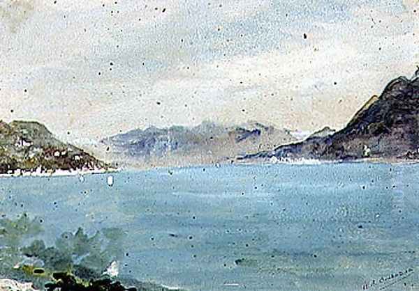 Lake Maggiore Oil Painting by Hercules Brabazon Brabazon