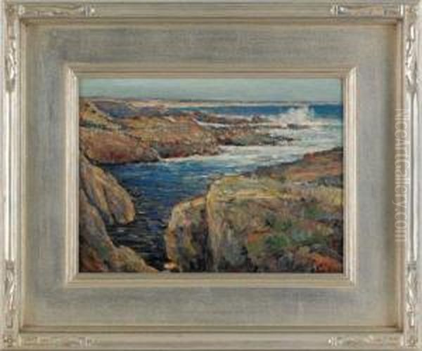 Coastal Scene Oil Painting by Cullen Yates