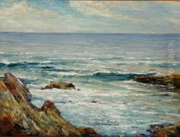 View Of The Coast Oil Painting by Cullen Yates