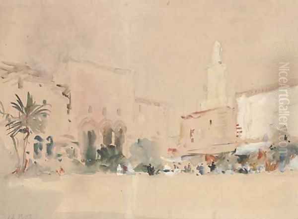 Market day, Cairo Oil Painting by Hercules Brabazon Brabazon