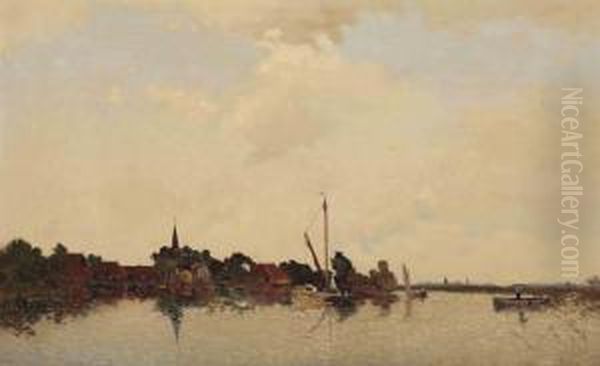 A View Of Eernwoude Oil Painting by Egnatius Ydema