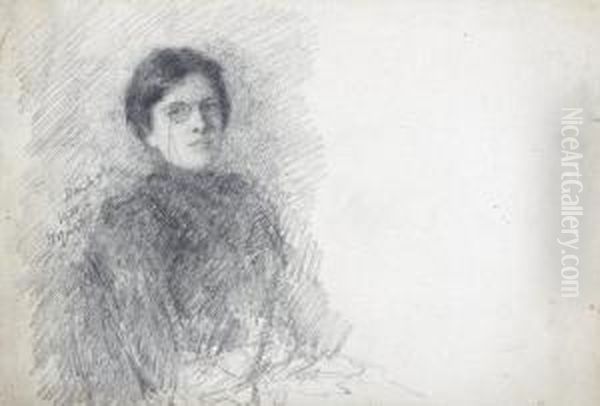 Portrait Of A Lady Oil Painting by John Butler Yeats