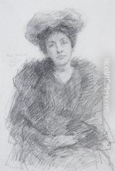 Susan Mitchell Oil Painting by John Butler Yeats