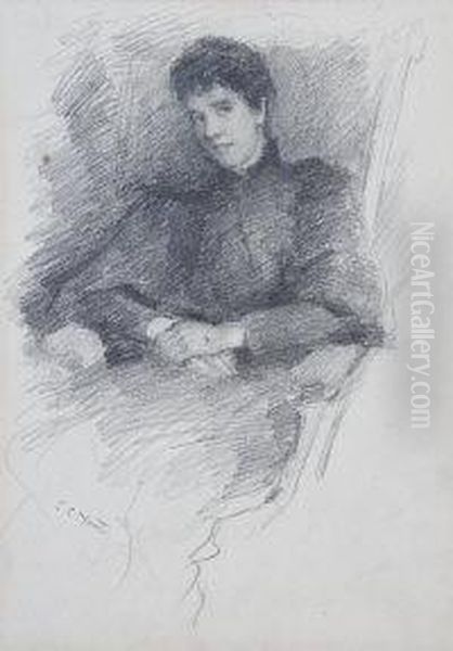 Elizabeth Corbet Yeats Oil Painting by John Butler Yeats