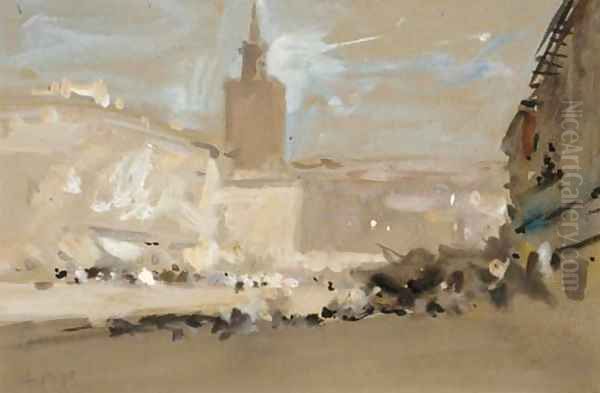 Venice 2 Oil Painting by Hercules Brabazon Brabazon