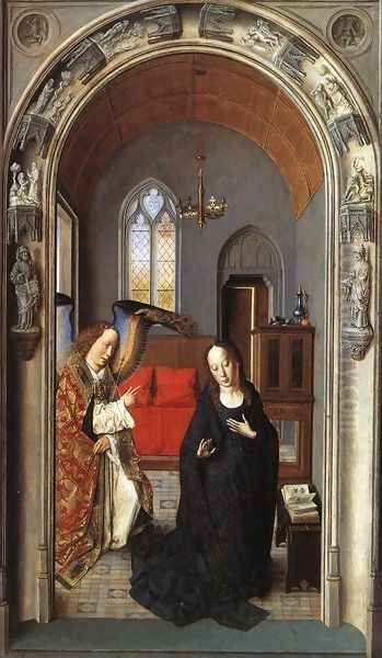 The Annunciation c. 1445 Oil Painting by Dieric the Elder Bouts