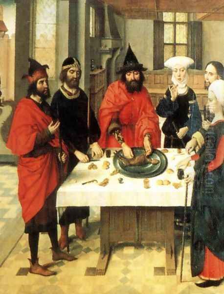 The Feast of the Passover 1464-67 Oil Painting by Dieric the Elder Bouts