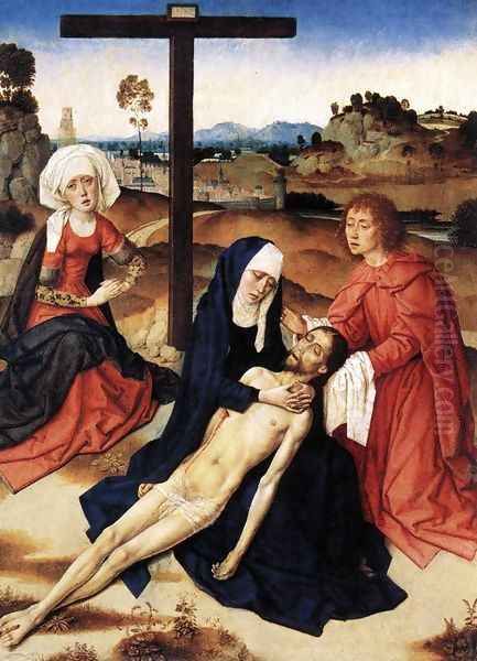 The Lamentation of Christ c. 1460 Oil Painting by Dieric the Elder Bouts