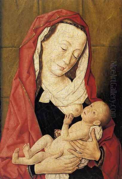 Virgin and Child 1455-60 Oil Painting by Dieric the Elder Bouts