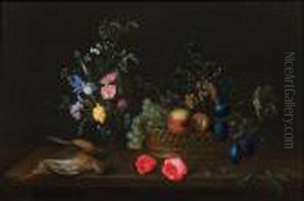 Nature Morte De Fruits Oil Painting by Frans Ykens