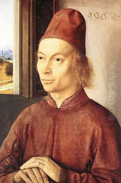 Portrait of a Man 1462 Oil Painting by Dieric the Elder Bouts