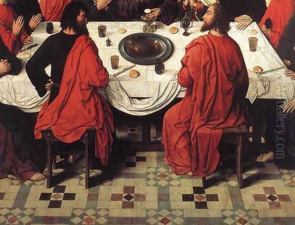 The Last Supper (detail 4) 1464-67 Oil Painting by Dieric the Elder Bouts