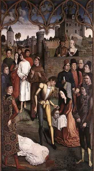 The Execution of the Innocent Count c. 1460 Oil Painting by Dieric the Elder Bouts