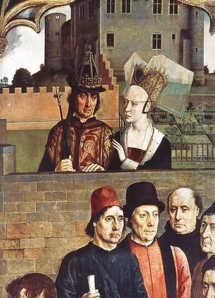 The Execution of the Innocent Count (detail 2) c. 1460 Oil Painting by Dieric the Elder Bouts