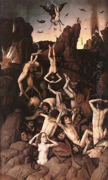 Hell Oil Painting by Dieric the Elder Bouts